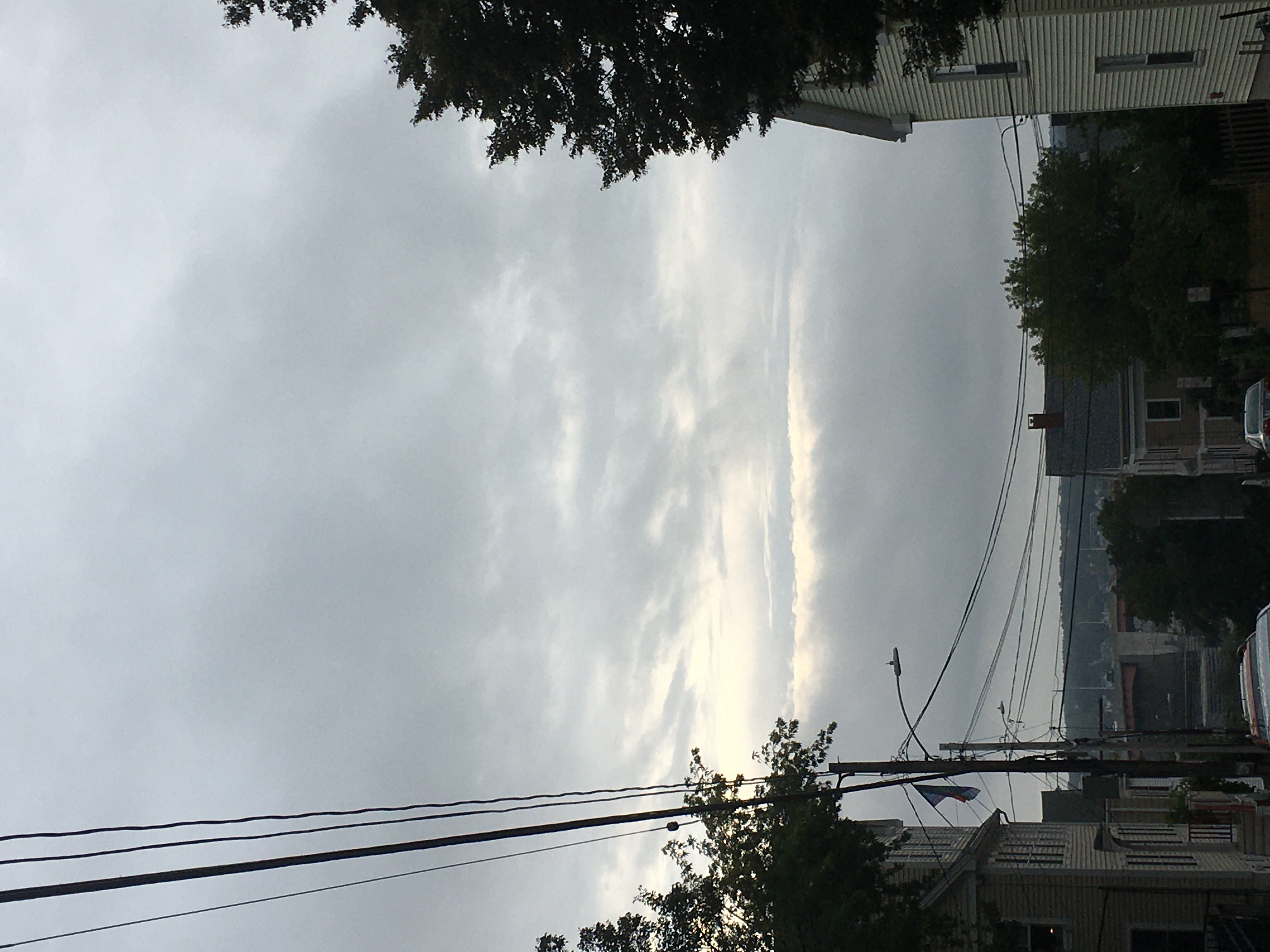 cloudy skies