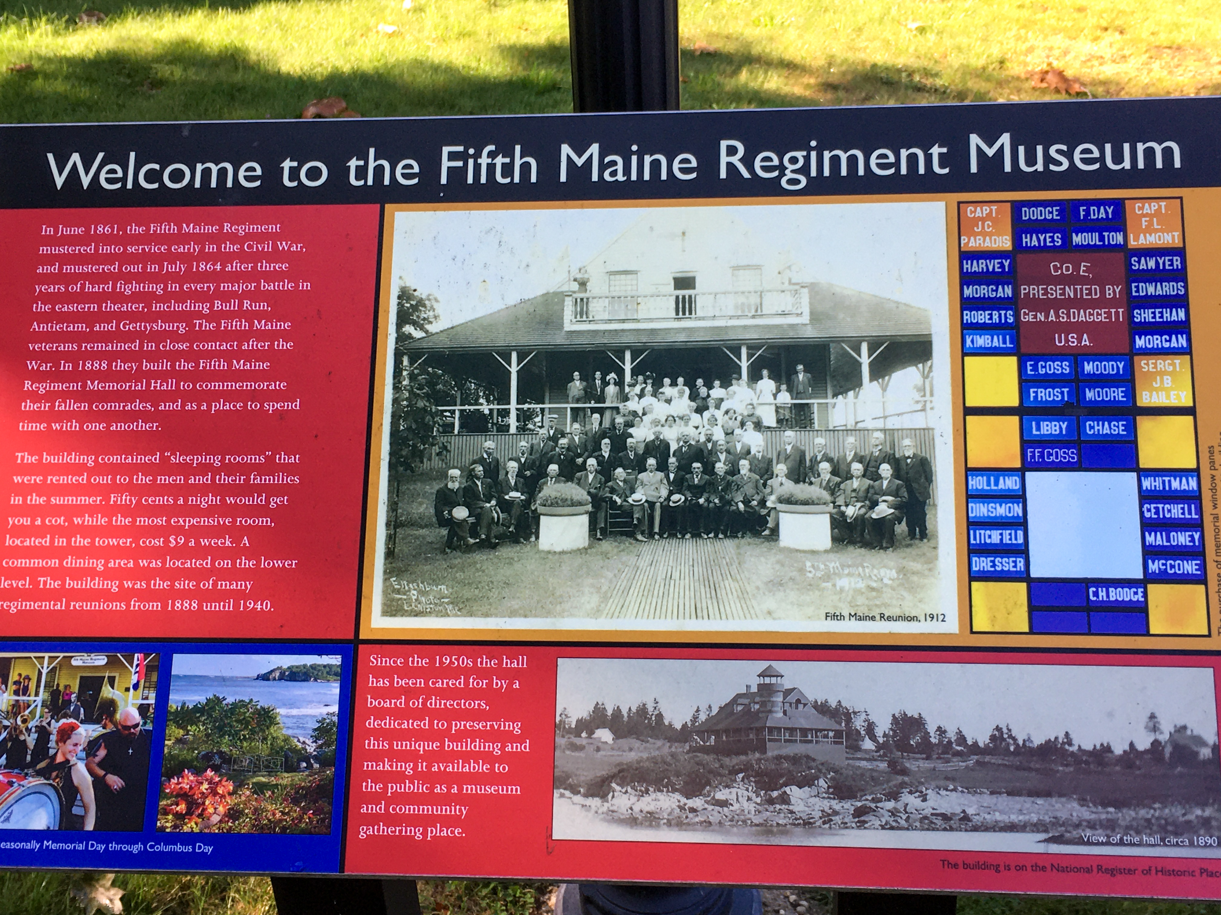 5th Maine Regiment poster about people who fought in the civil war