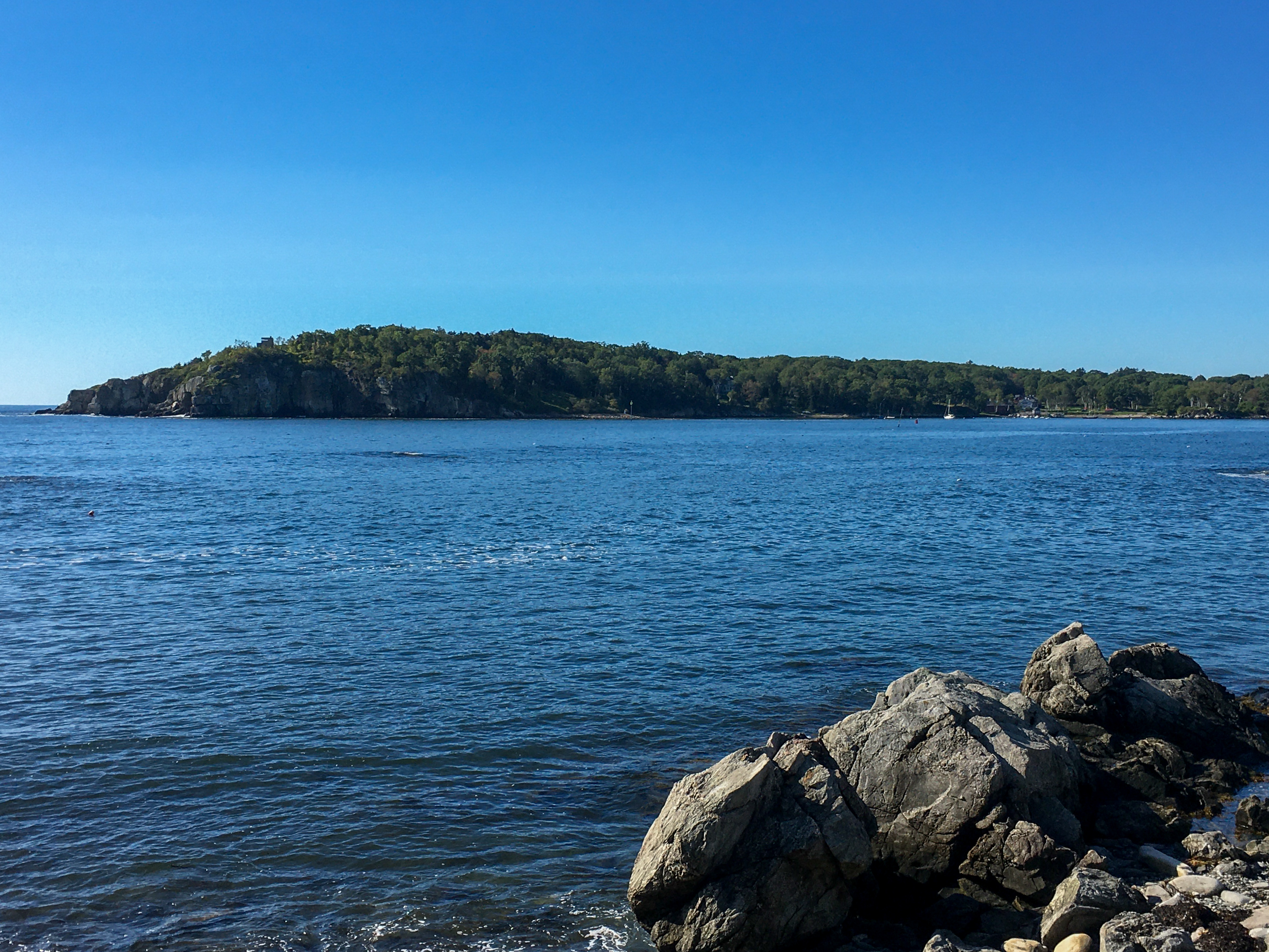 island over a blue ocean
