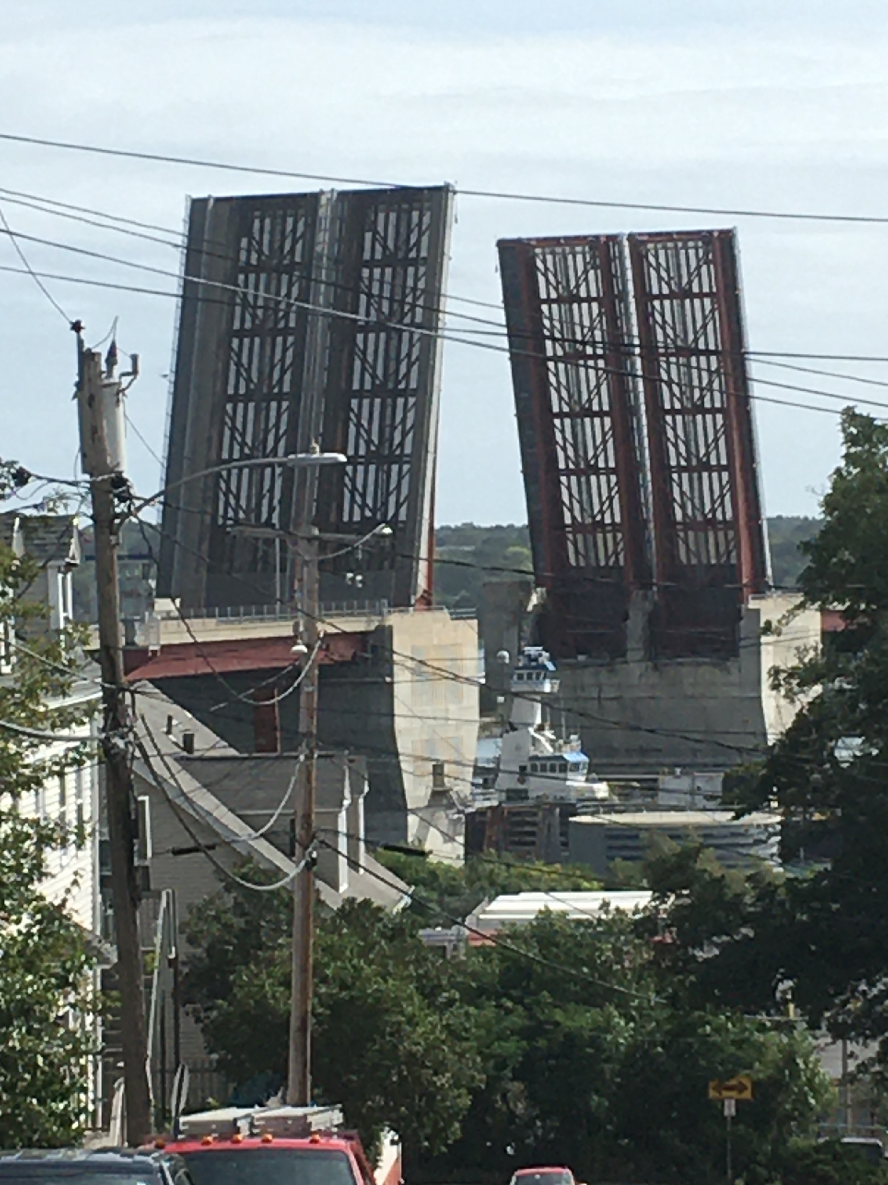 draw bridge open