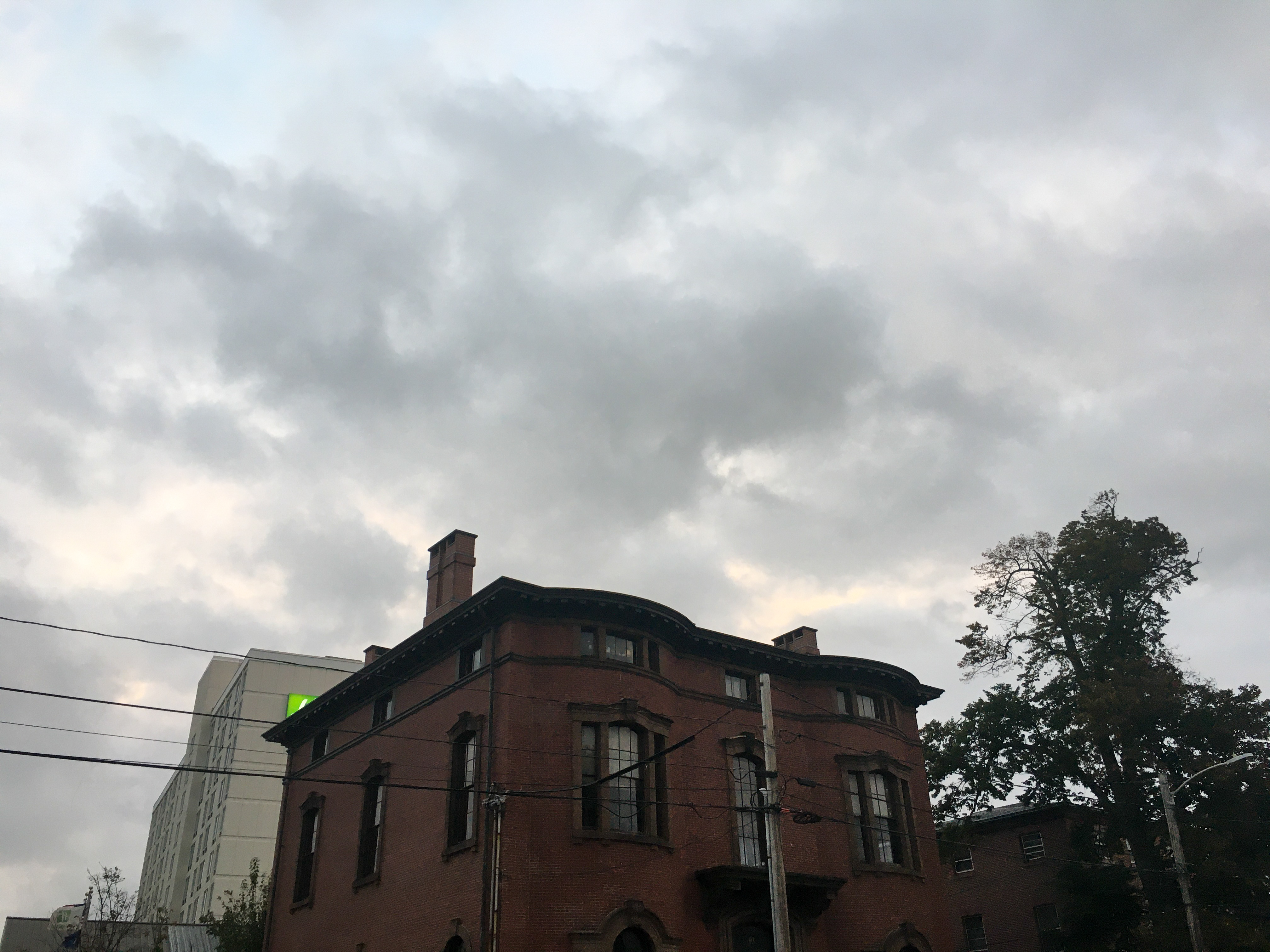 beautiful sky beautiful brick building