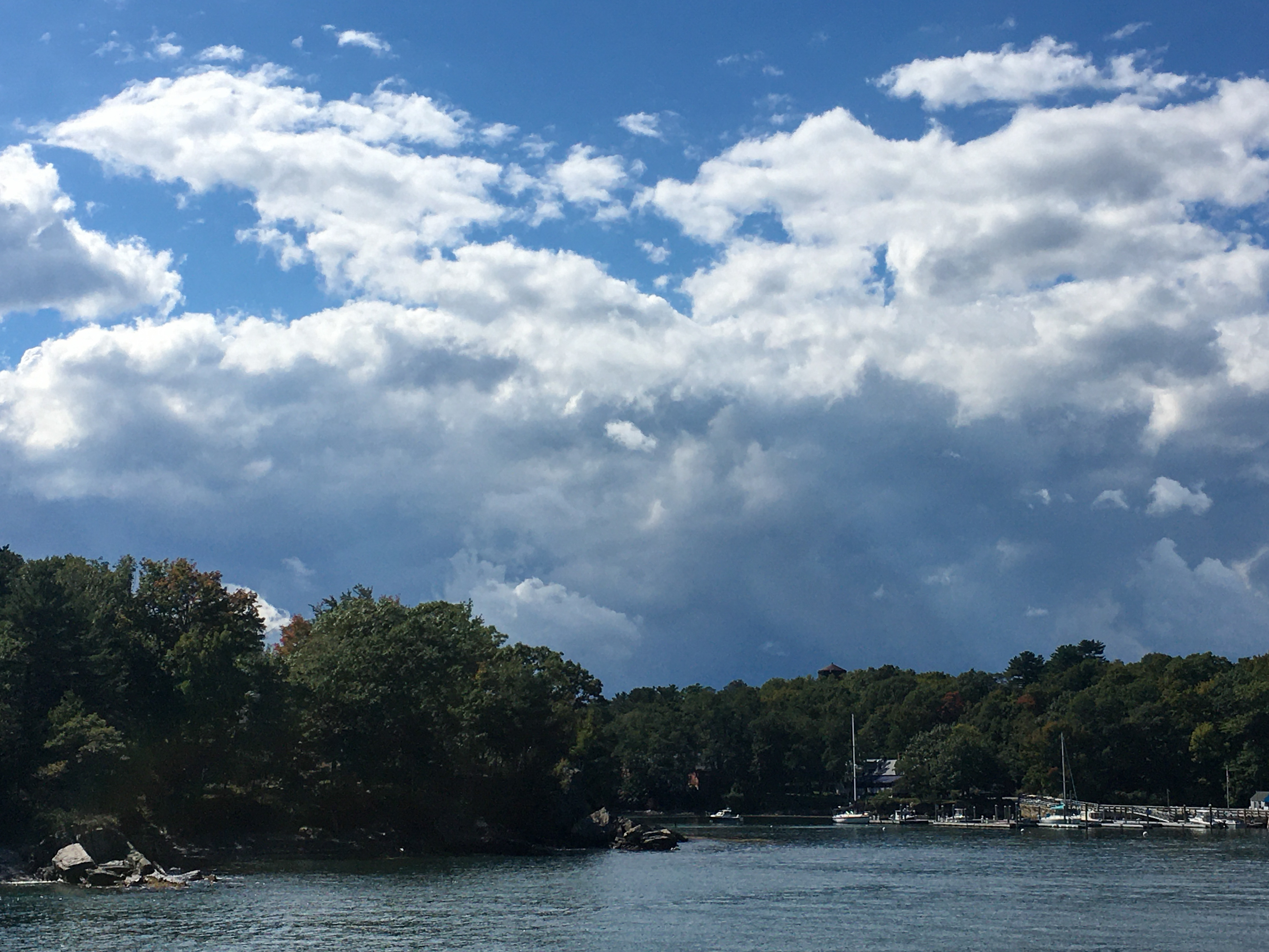 island and clouds