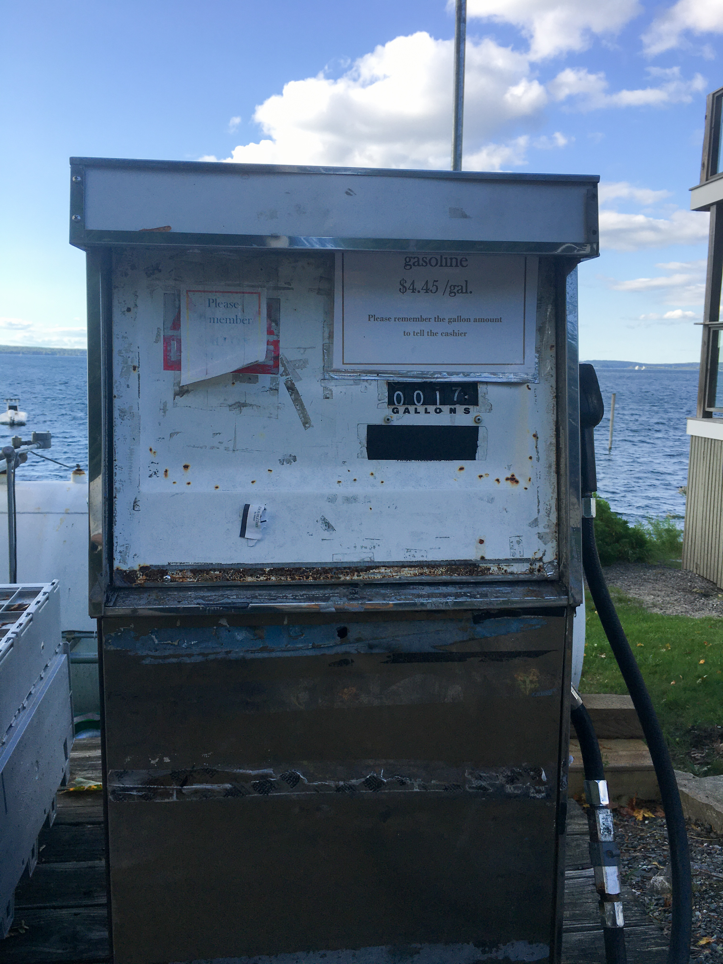 gas pump on Longs Island