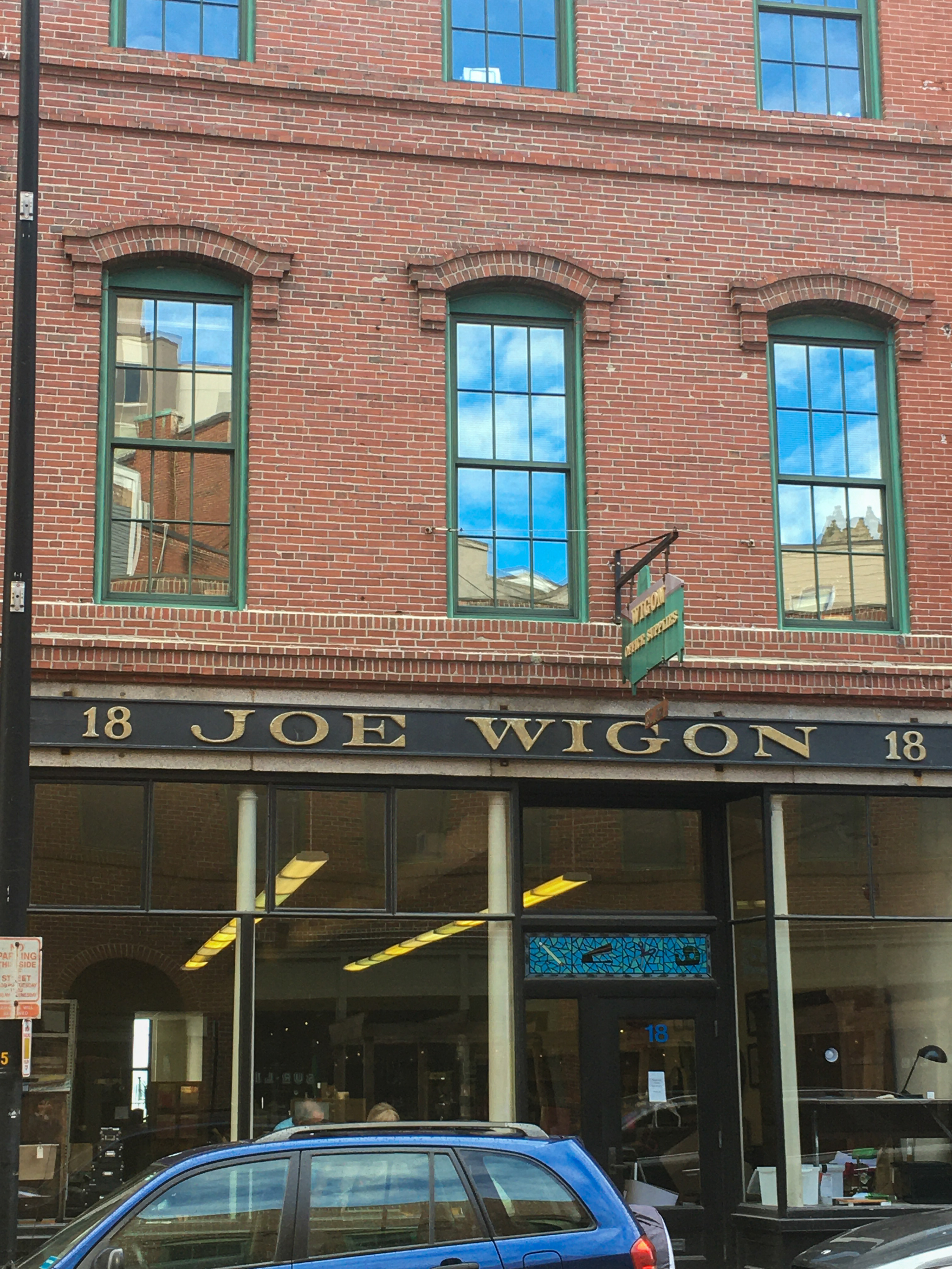 Joe Wigon office supplies 18 Free Street building facade