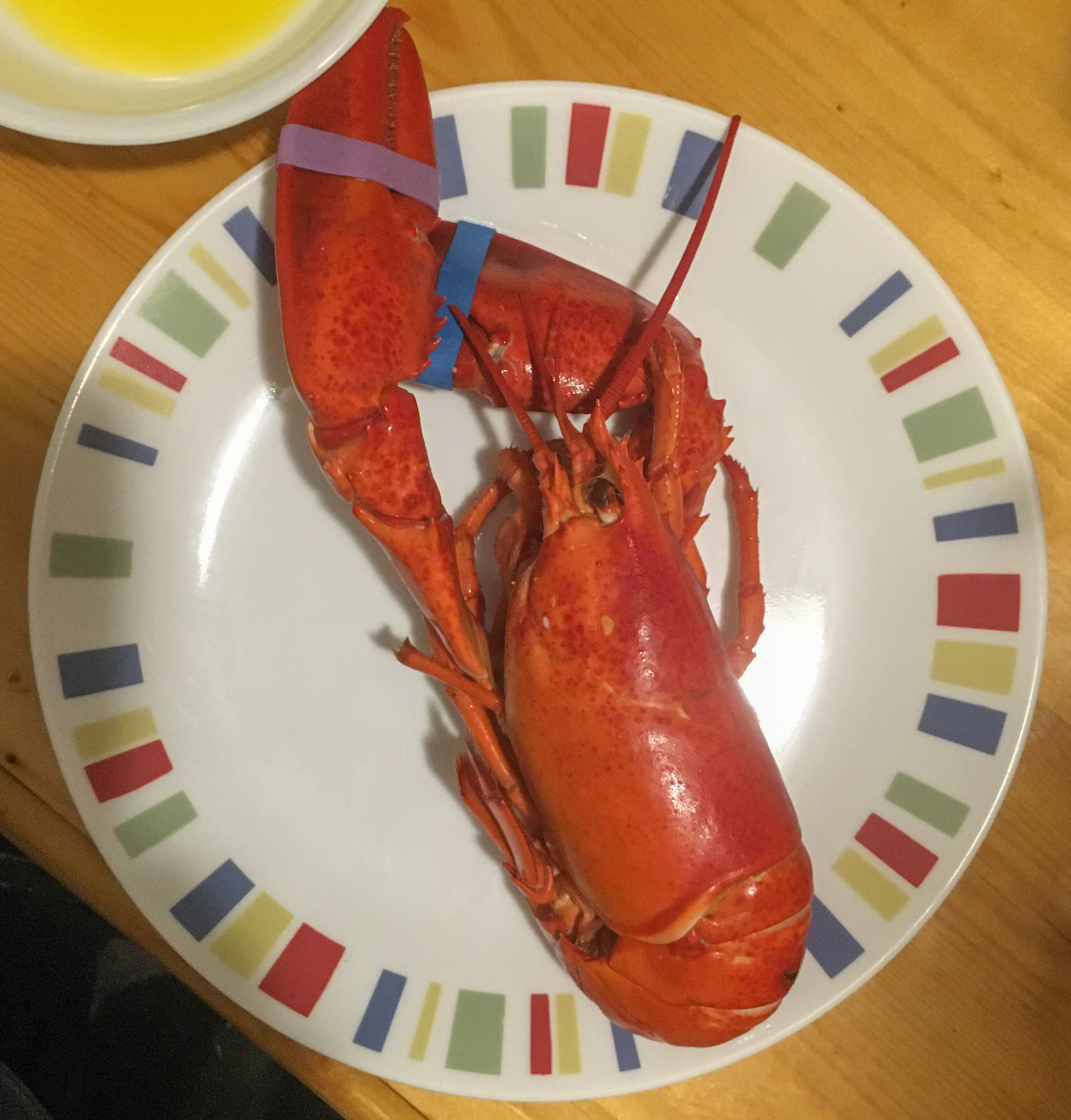 lobster on a plate