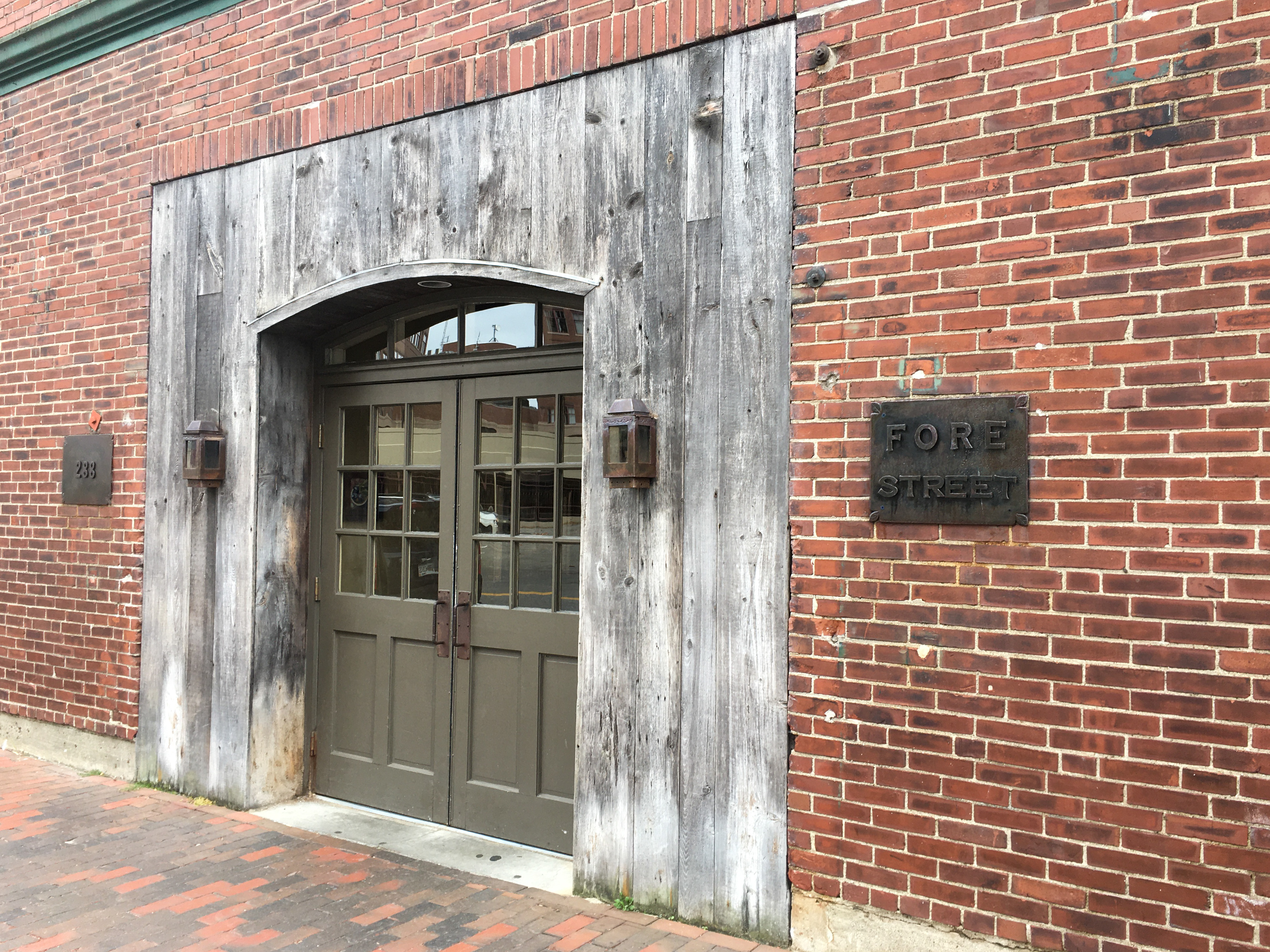 entrance to Fore Street Restaurant