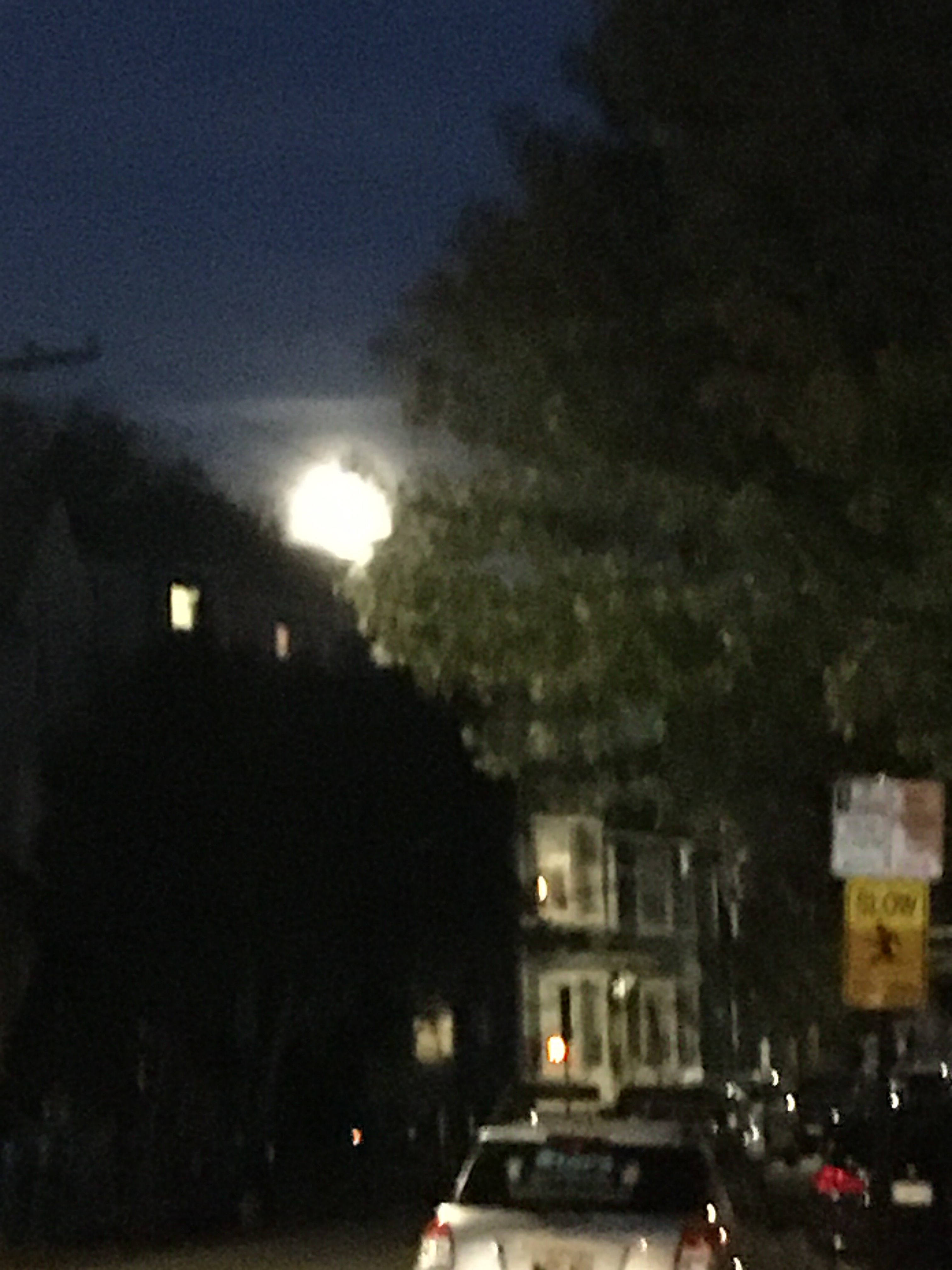 nearly full moon
