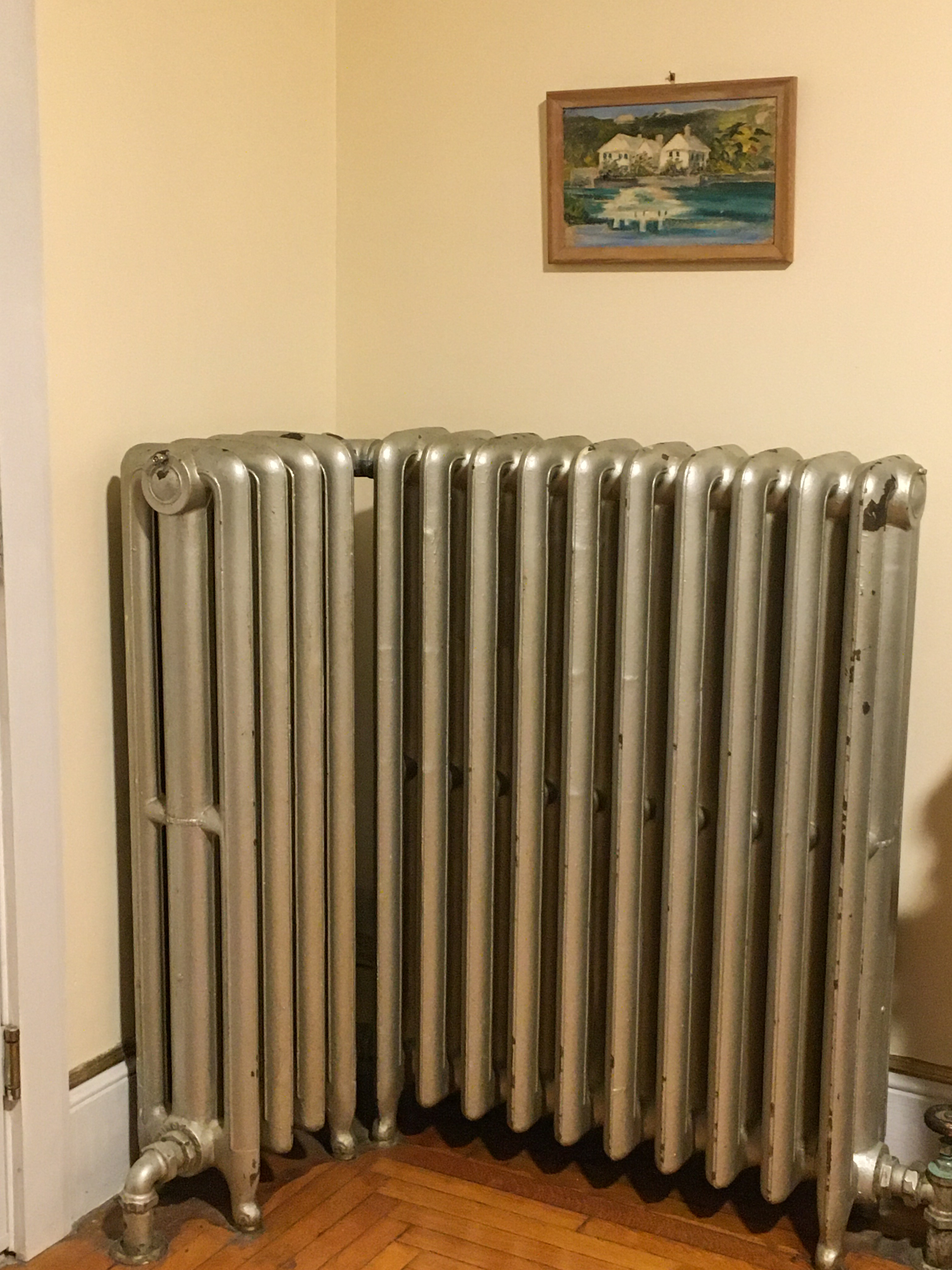 large silver radiators