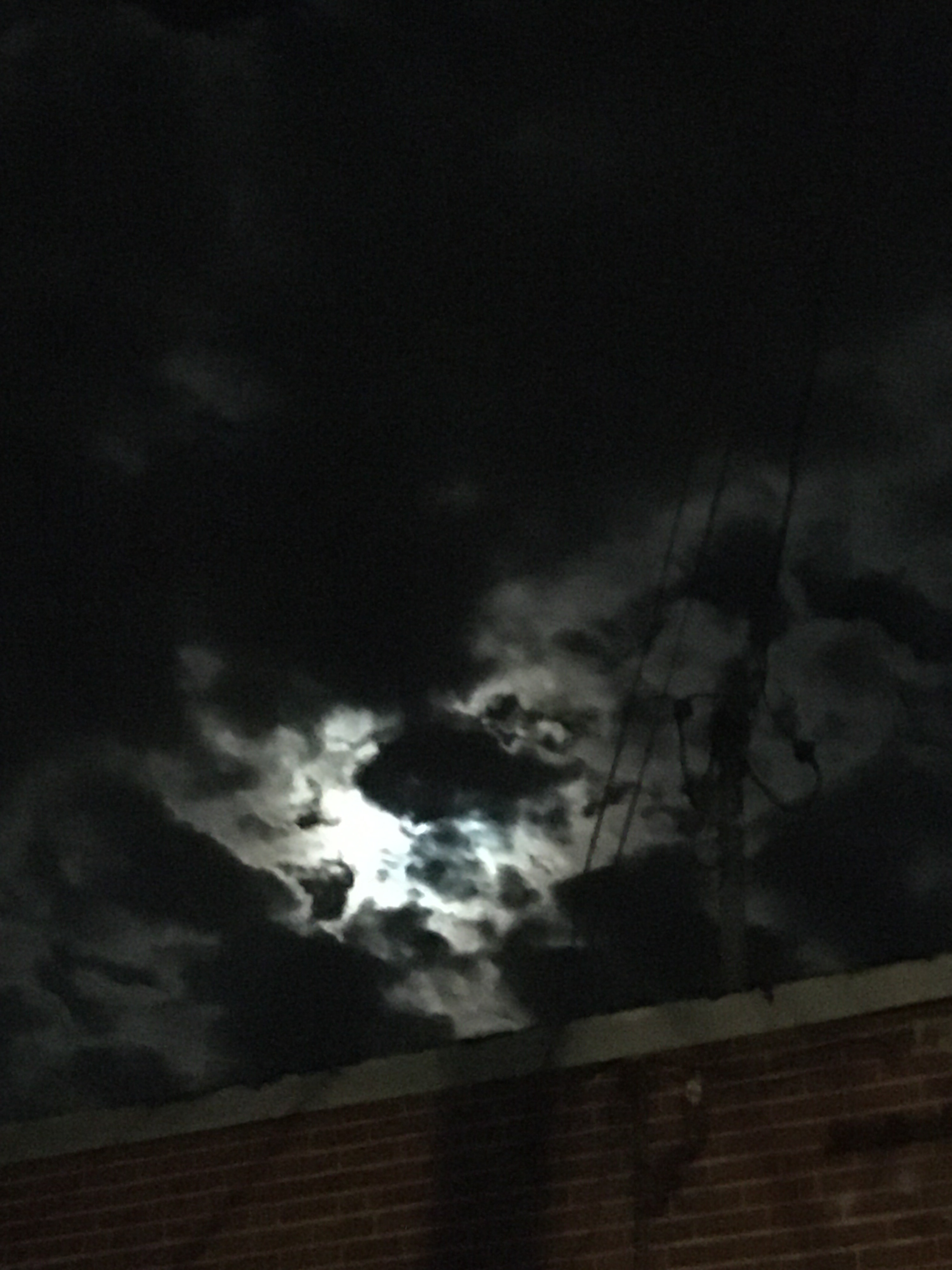 moon and clouds