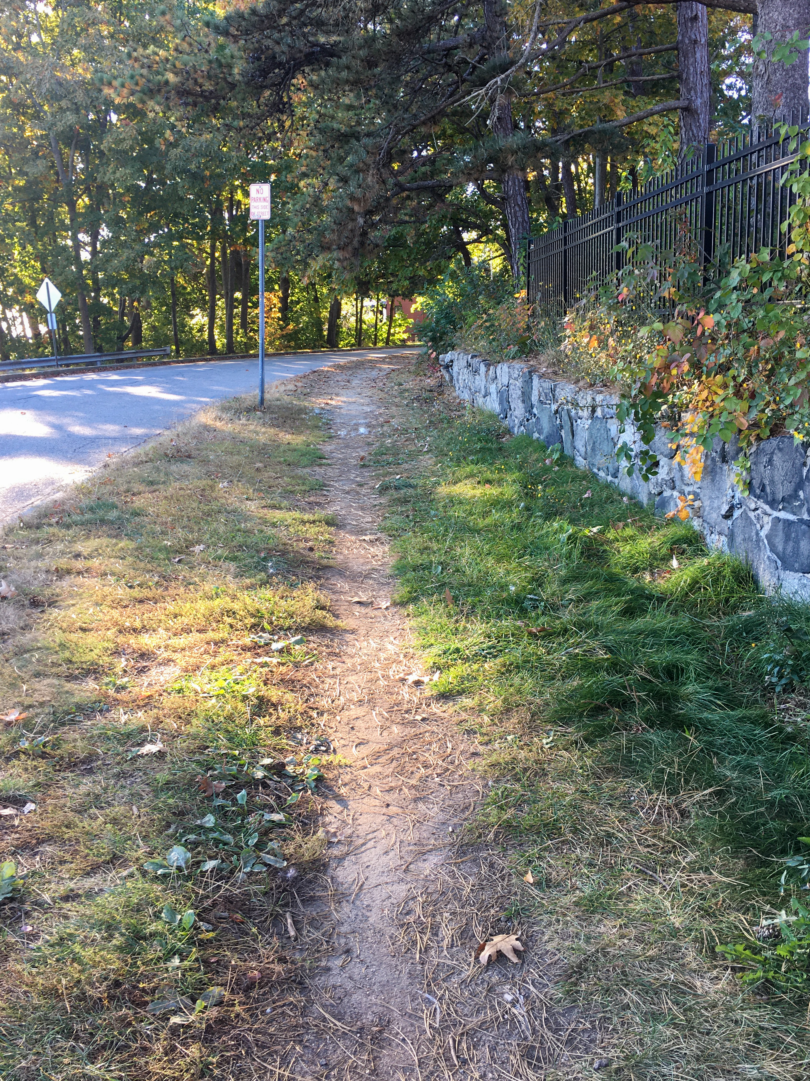 dirt path around the graveyard