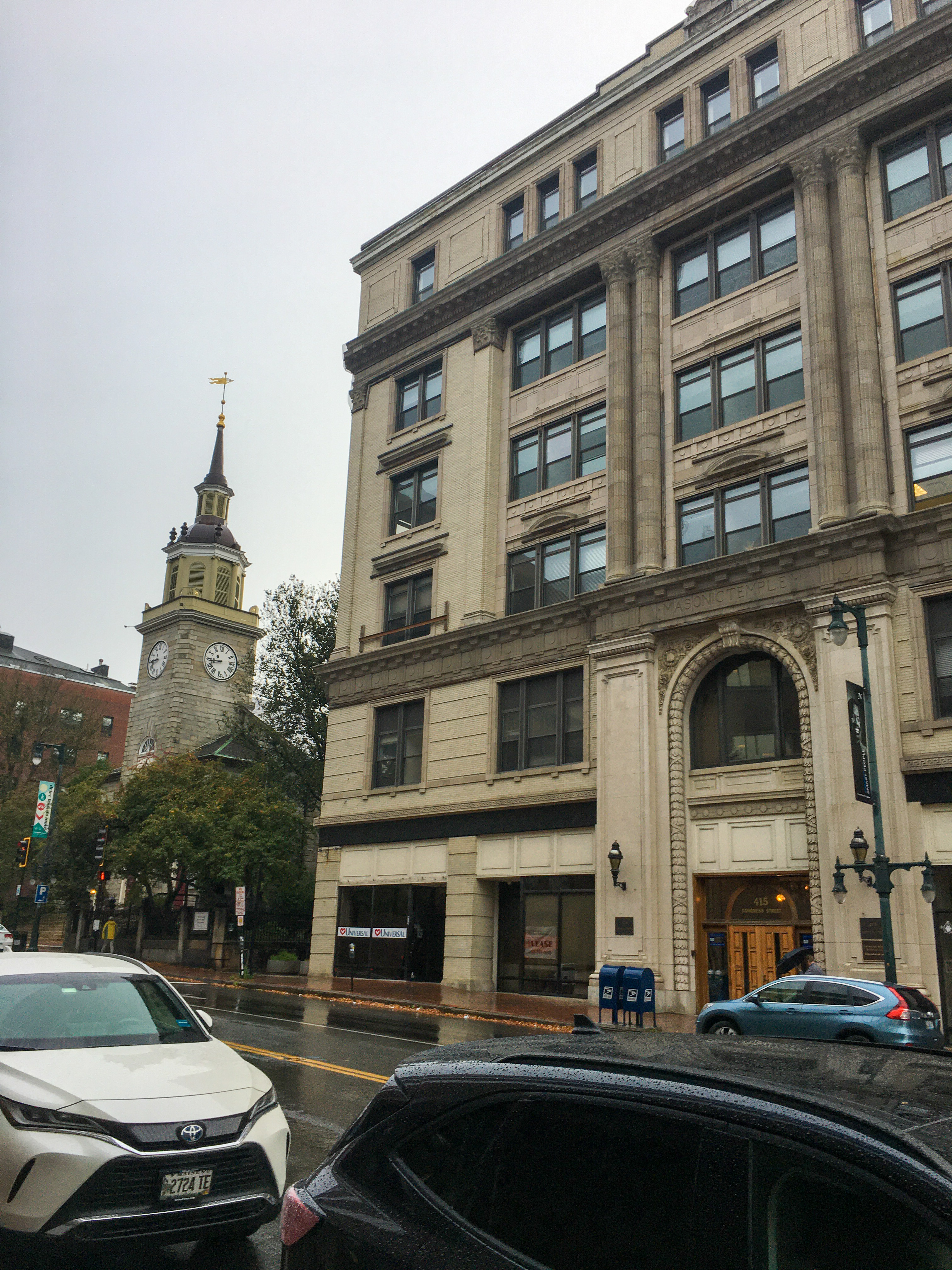 downtown Portland Maine clocktower