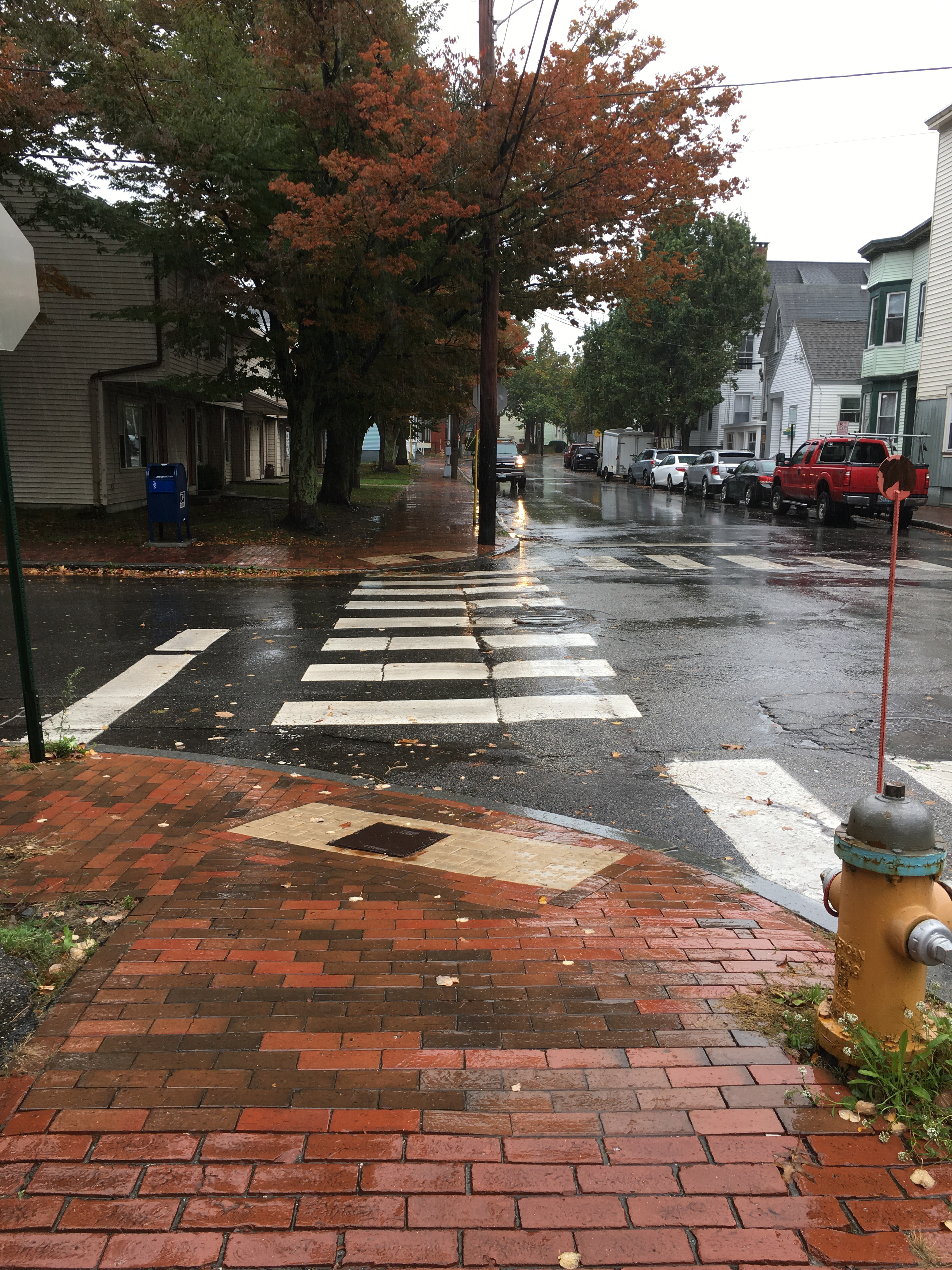 rainy street scene
