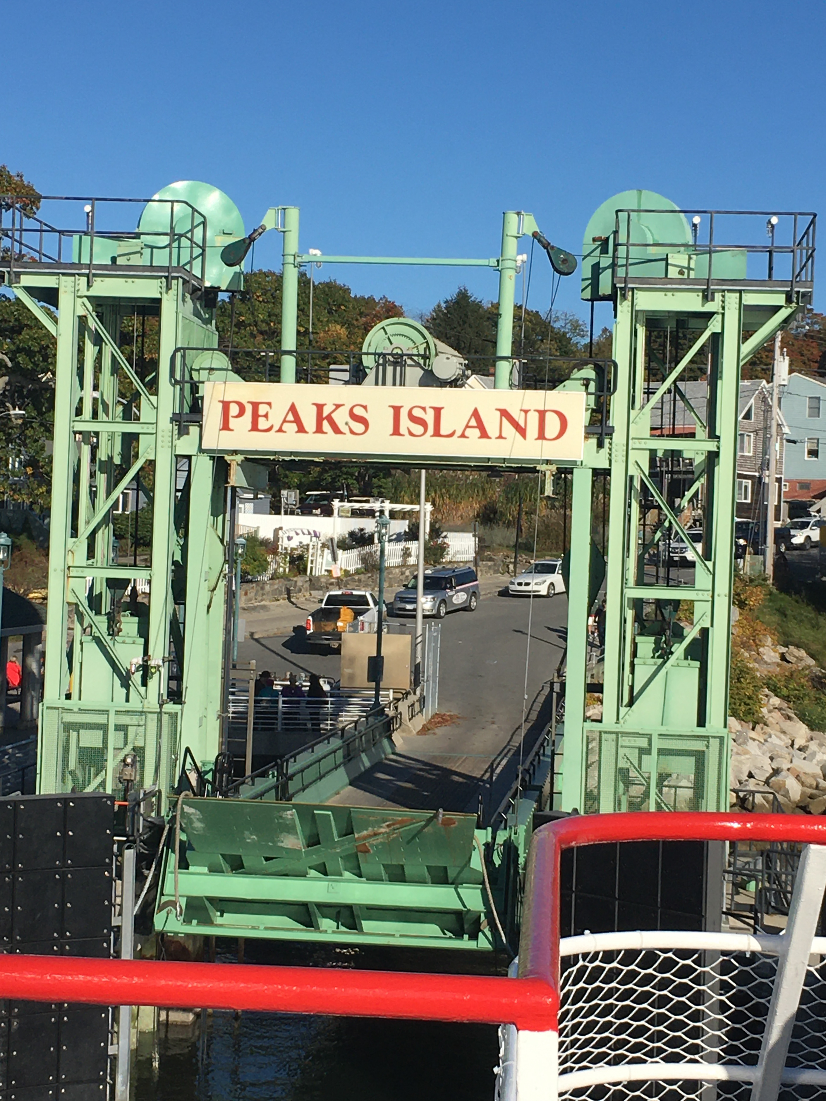 Welcome to Peaks Island ferry dock