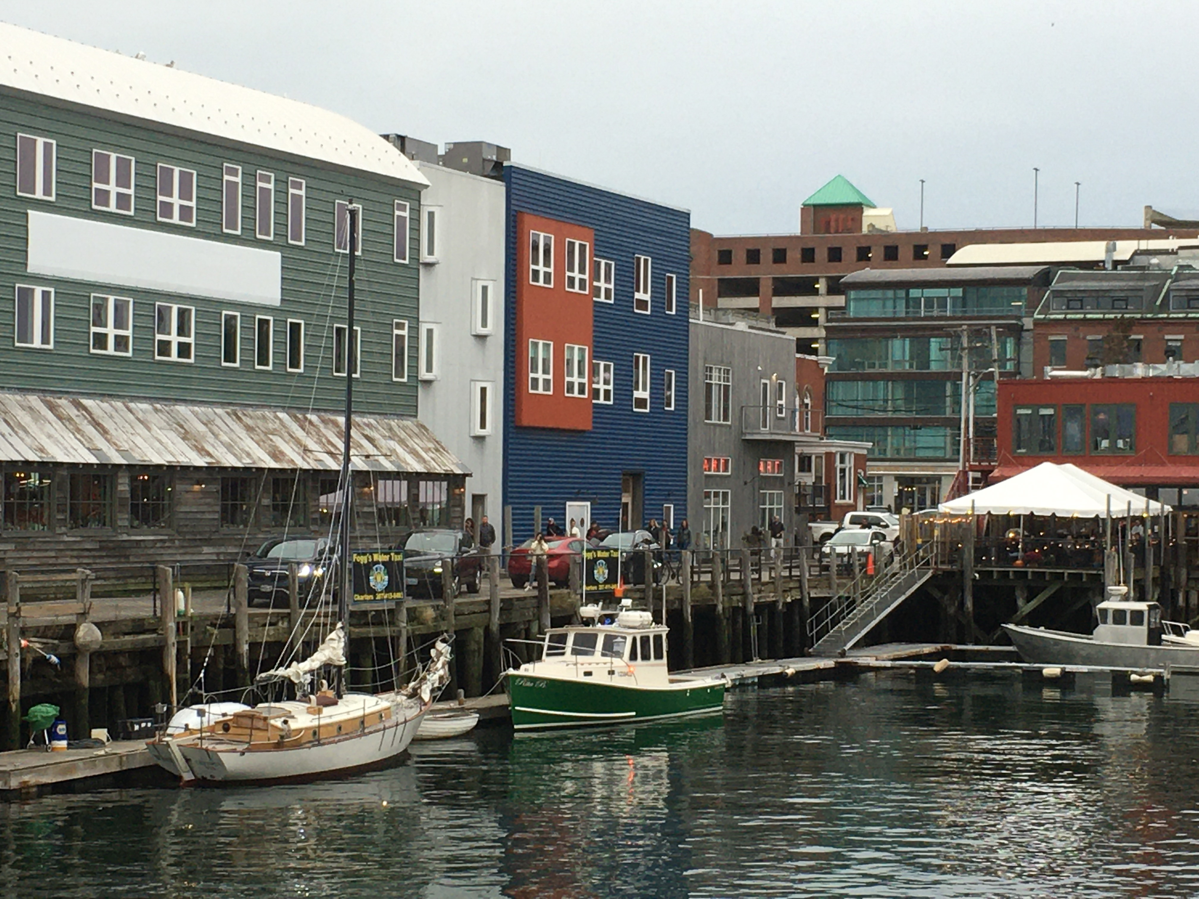 view of the ferry dock