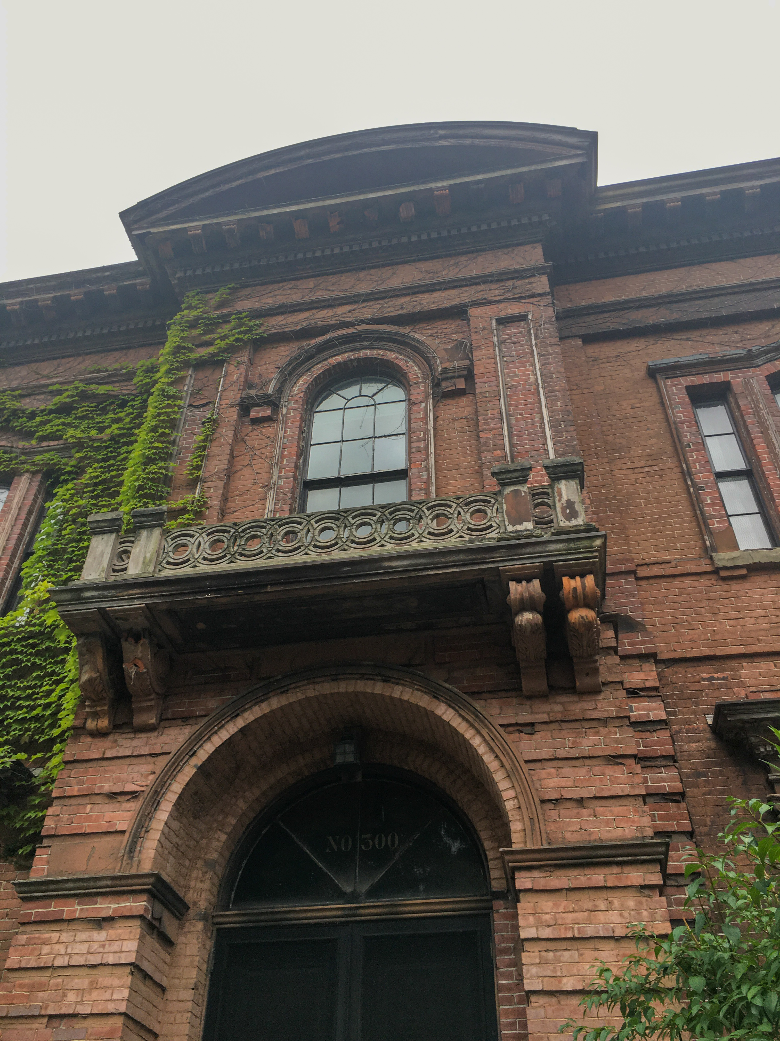 entrance to beautiful brick home