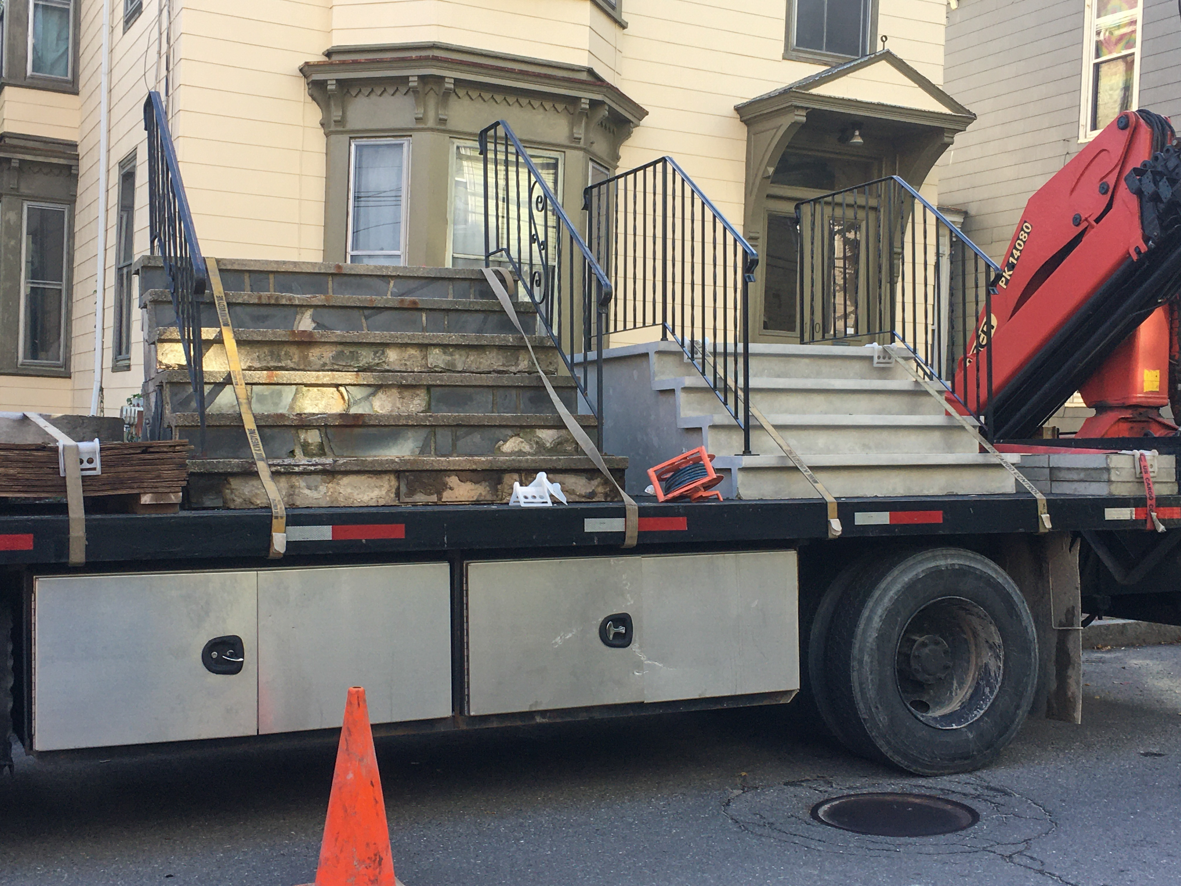 stairways on a truck