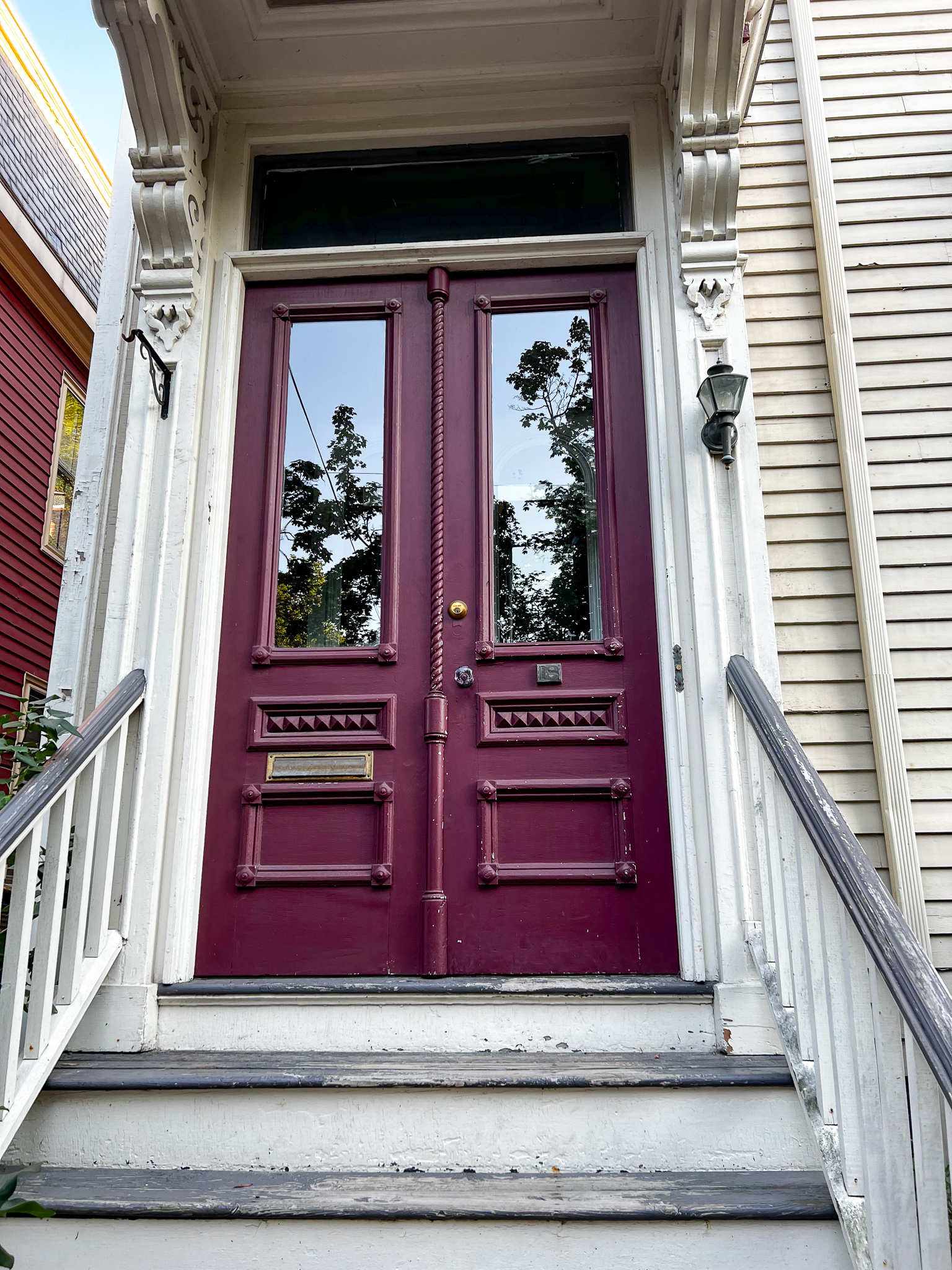 purple doorway