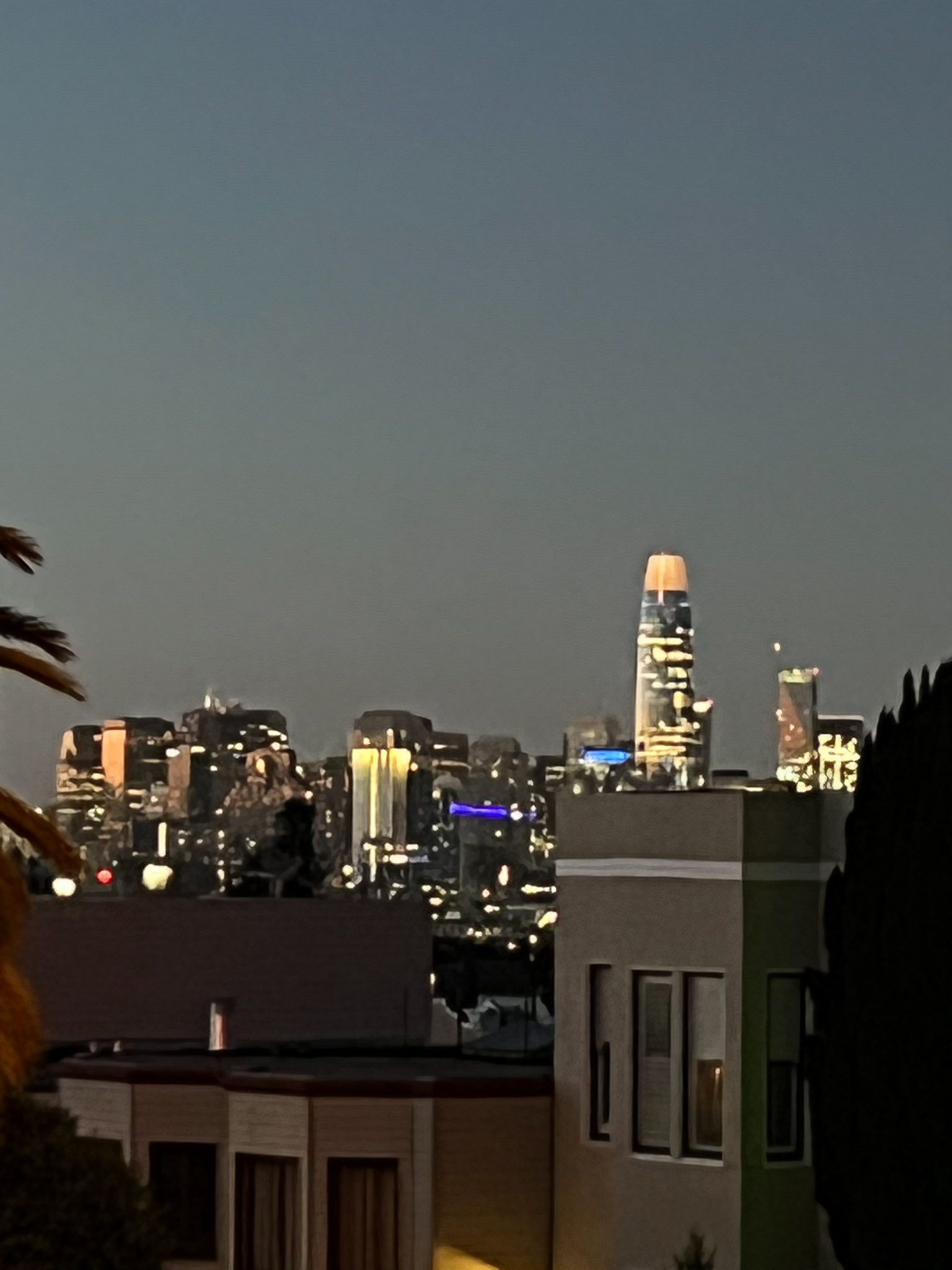 SF skyline with Salesforce building dominating