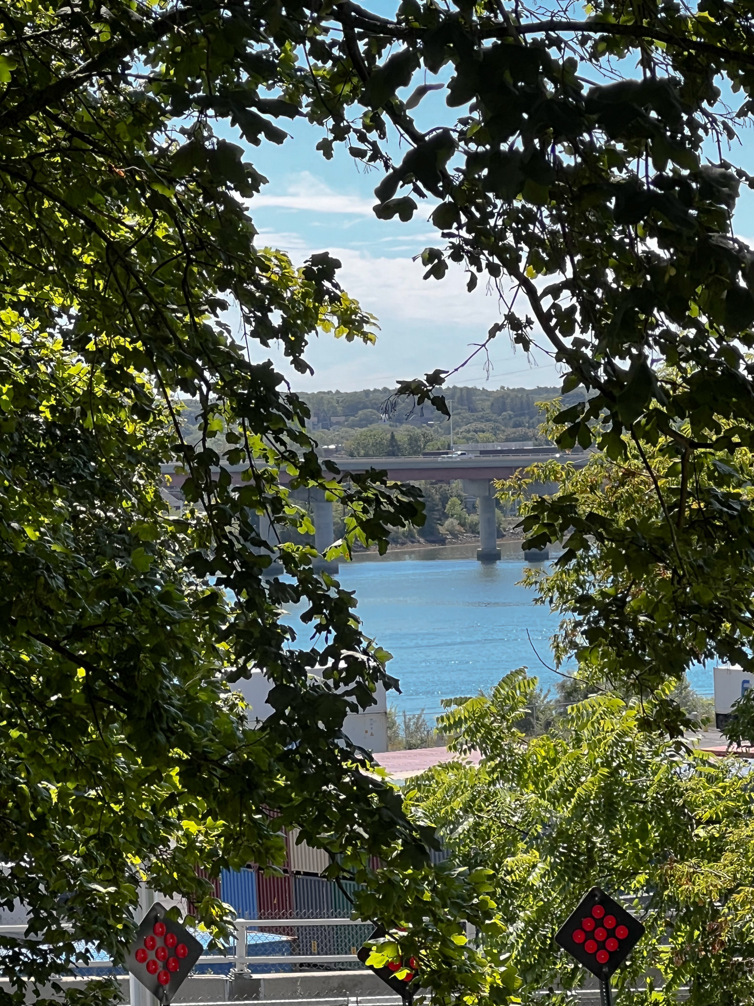 view of the fore river from Harbor view park