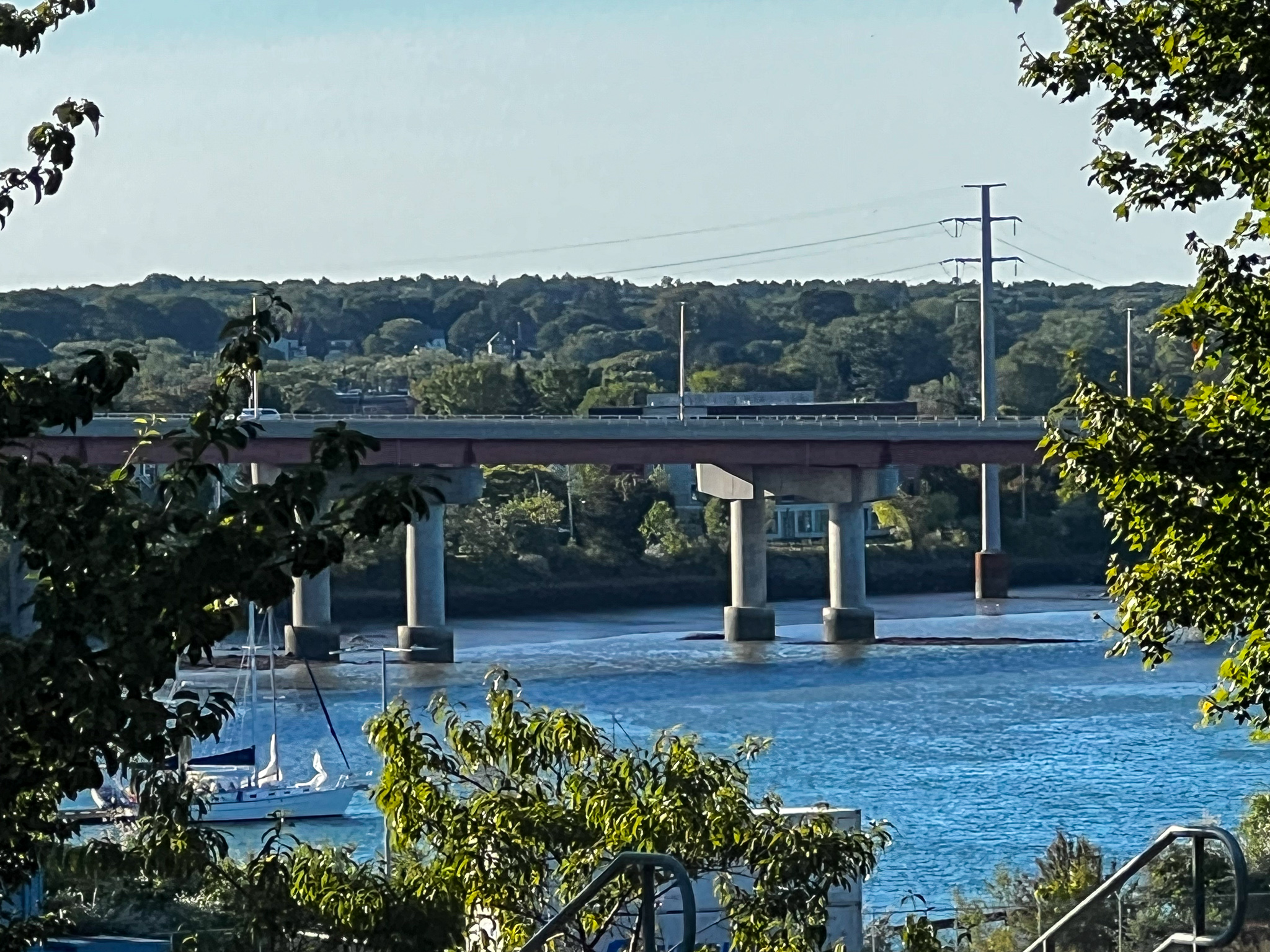 Fore River reflecting the clear crisp day