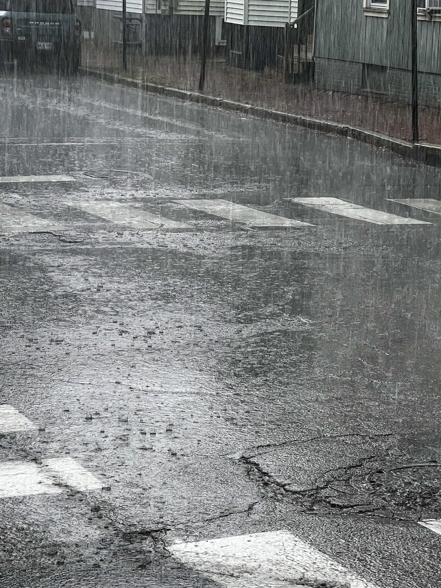 rainy intersection