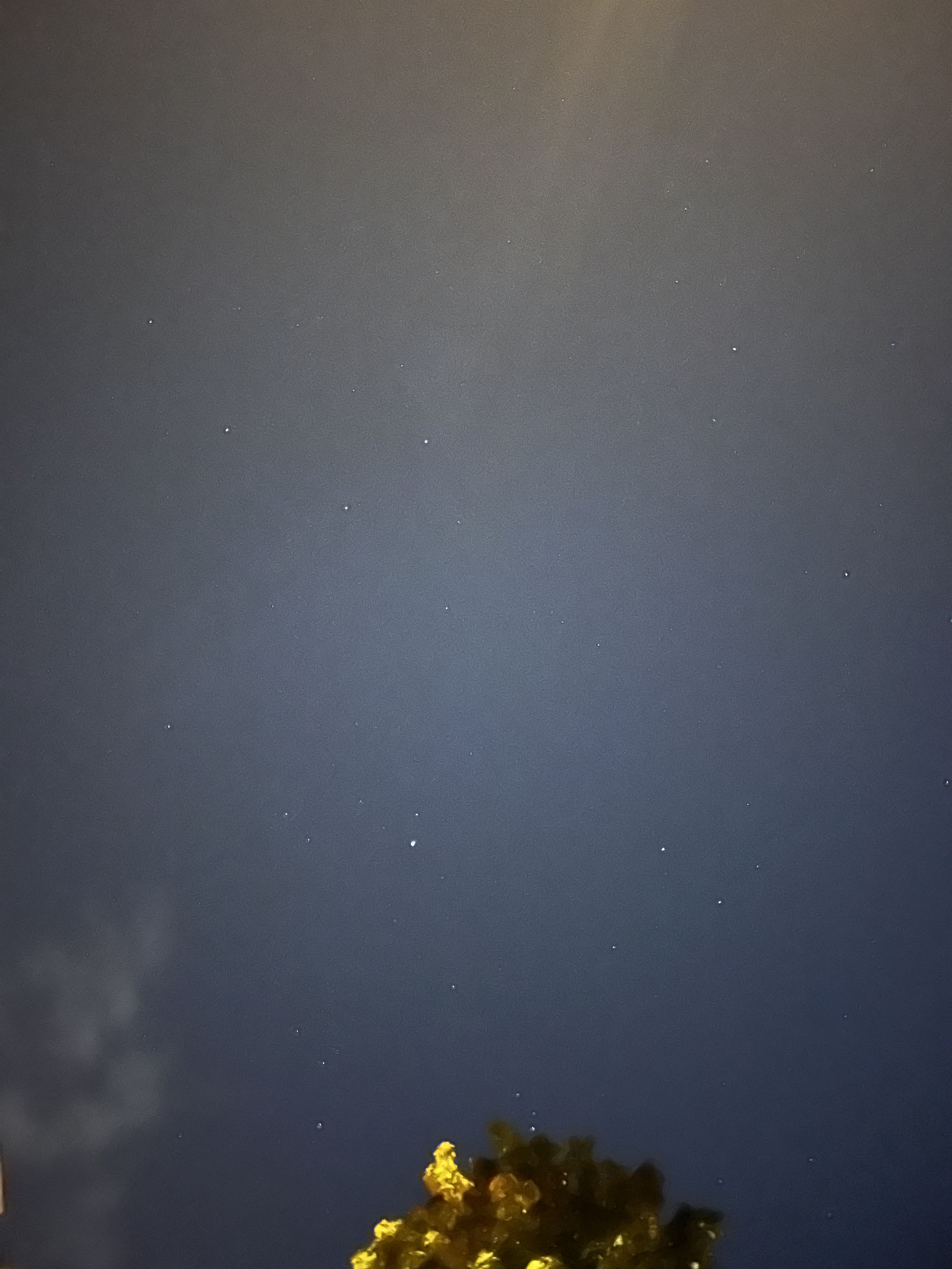 stars in the sky are little tiny bits of light on a gray dark blue sky